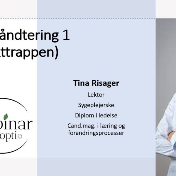 Konflikthåndtering 1 – (konflikttrappen)