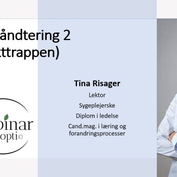 Konflikthåndtering 2 – (konflikttrappen)