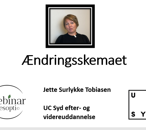 Ændringsskemaet