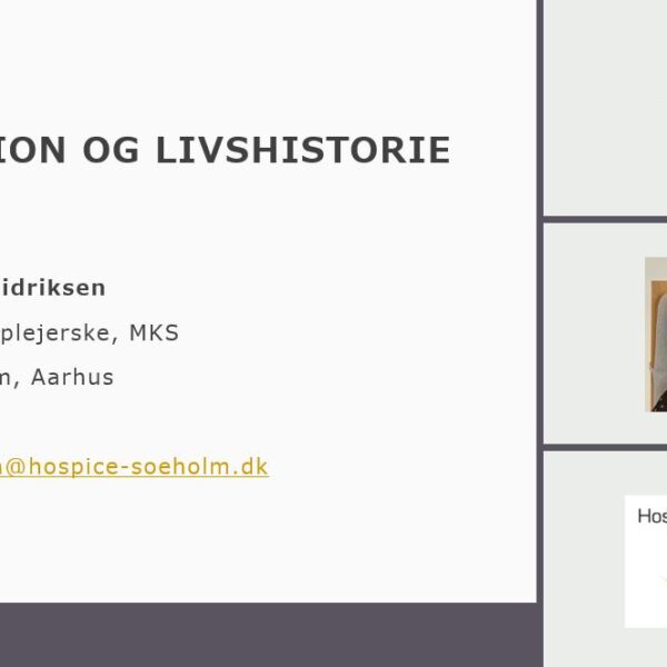 Palliation og livshistorie