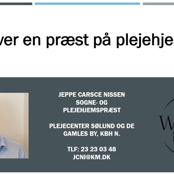 Hvad laver en præst på plejehjem