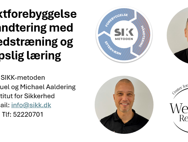 Tryghedstræning og kropslig læring – SIKK